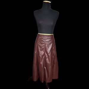 NWT Banana Republic Faux Leather Skirt Petite 2